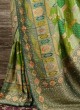 Geometric Pattern Banarasi Silk Sree